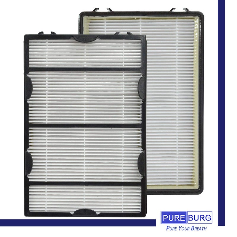 PUREBURG Replacement Filter Compatible with Holmes HAP8615 HAP633 HAP8625 HAP8650B HAP8650B-NU & Biaonaire GE 106633 Air Purifiers,2-Pack HAPF600 + HAPF60 - Image 2